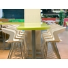 Tabouret de bar Z H 74cm pied central giratoire avec repose-pieds