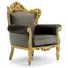 Fauteuil baroque 2 à 4 places LOUIS XV - 92cm