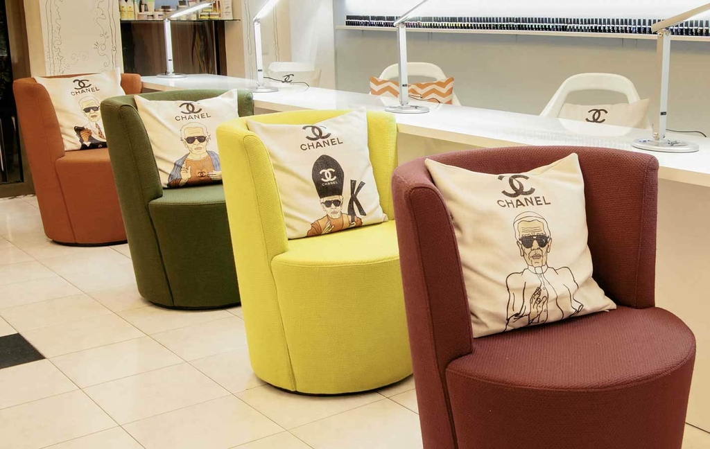 Fauteuil rond tapissé MAX - 70cm