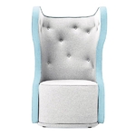 Fauteuil blanc design rembourré BAXER pour Boutique Luxe