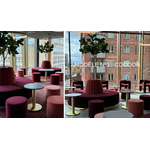 banquette convexe ronde lounge bar