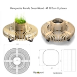 banquette banc bois durable ecoresponsable