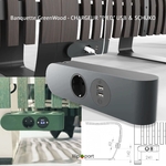 banquette usb schuko bois durable ecoresponsable