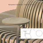 tablette ronde bois durable ecoresponsable