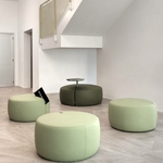 pouf rond avec tablette bureau
