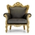 Fauteuil baroque 2 à 4 places LOUIS XV - 92cm