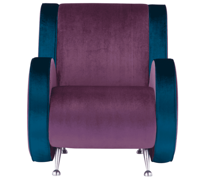 Fauteuil design LEONARDO pour salle dattente - 75cm