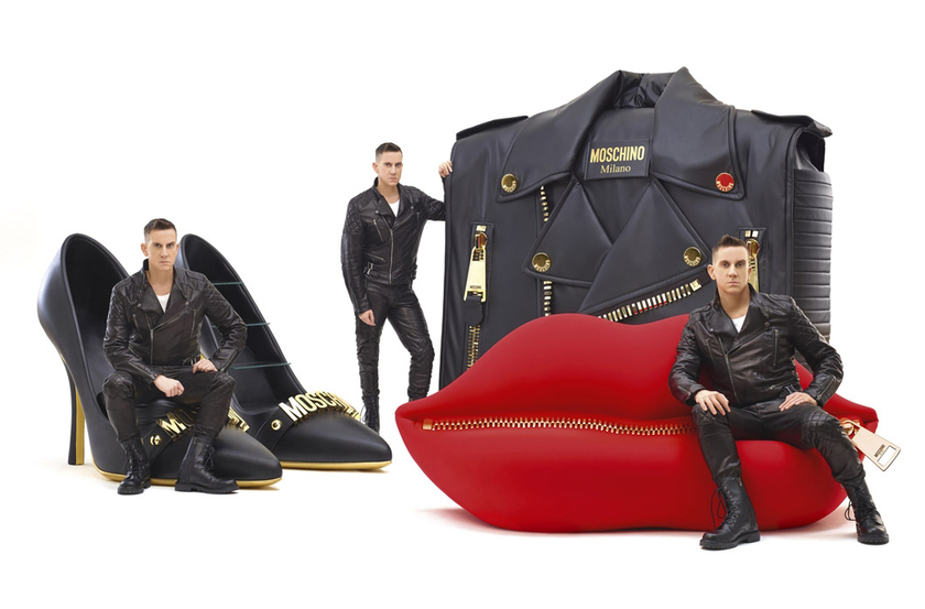 Canapé BOCCA ZIP Moschino 212cm Edition limitée