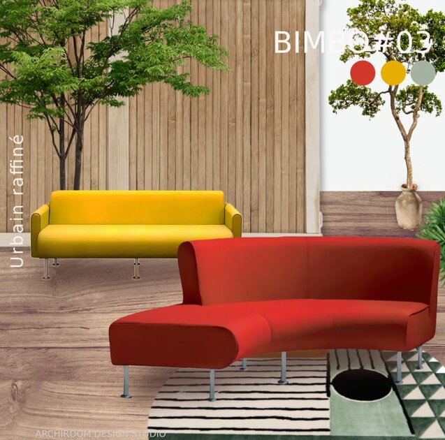 banquette demi lune bimbo