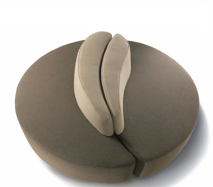banquette ronde circulaire centrale OZONE taupe