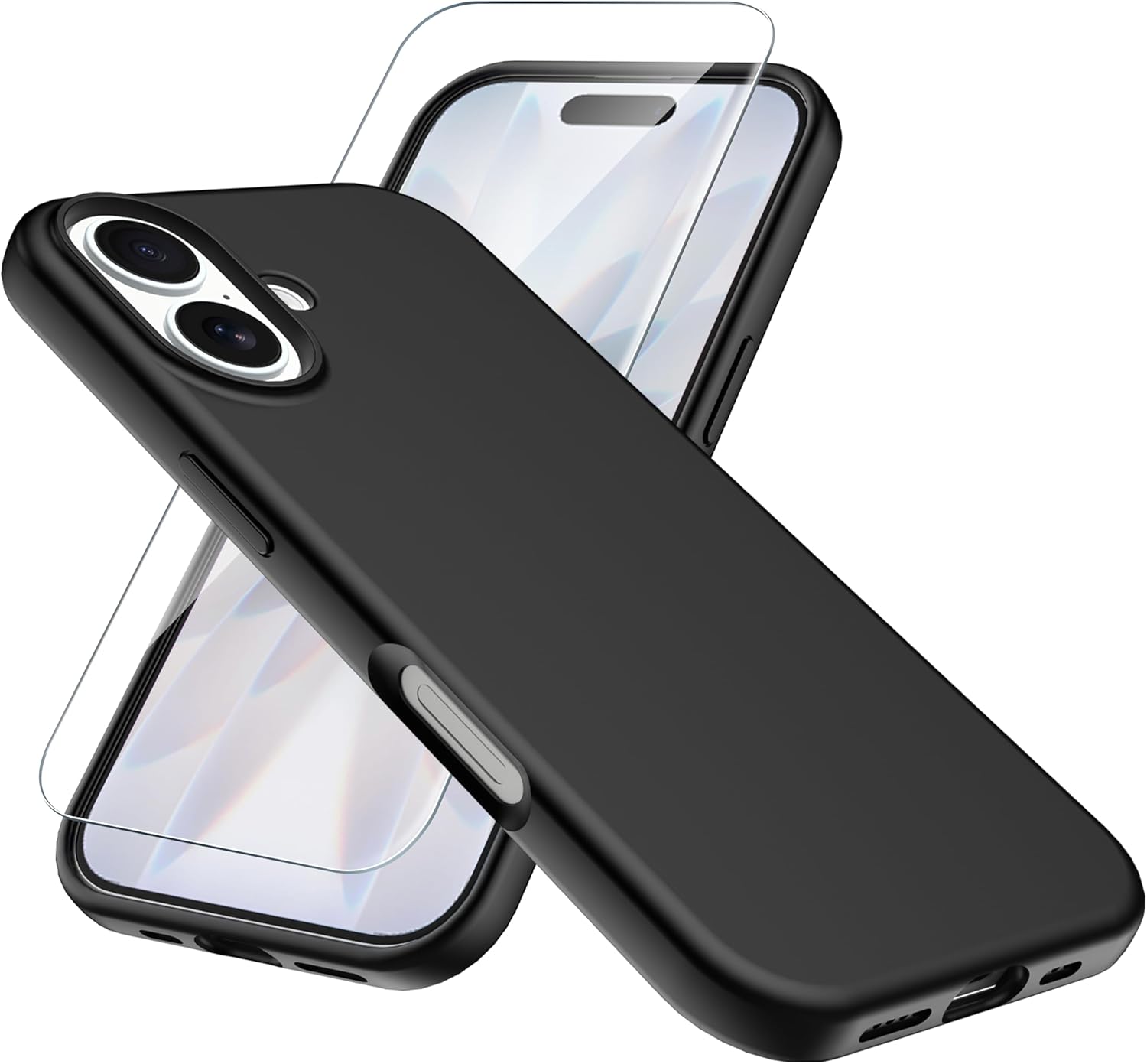 coque-silicone-noire-protection-verre-trempe-pour-iphone-17-little-boutik