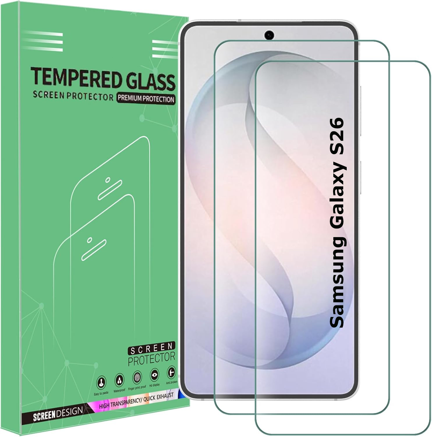 pack-verre-trempe-protection-ecran-x2-pour samsung-galaxy-s26-little-boutik
