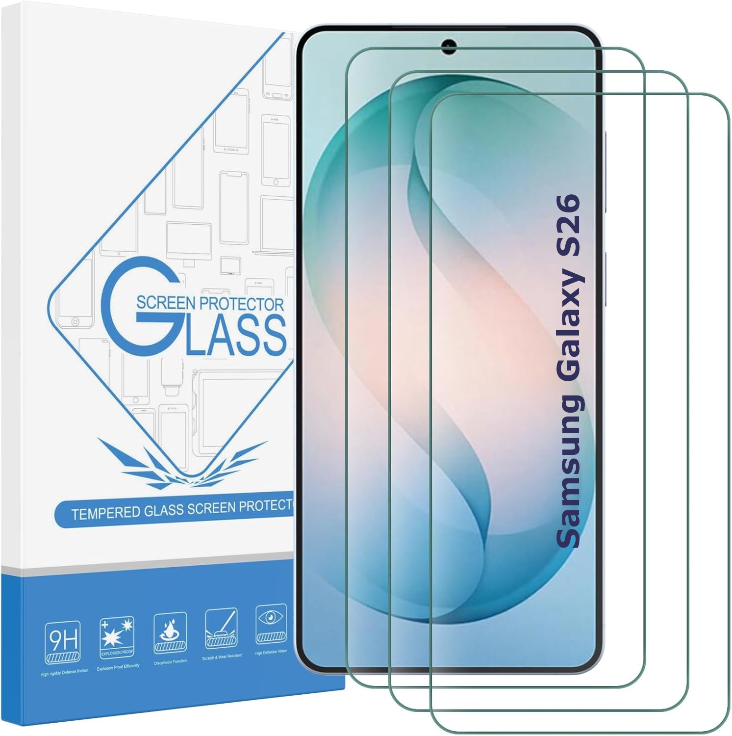 pack-verre-trempe-protection-ecran-x3-pour samsung-galaxy-s26-little-boutik