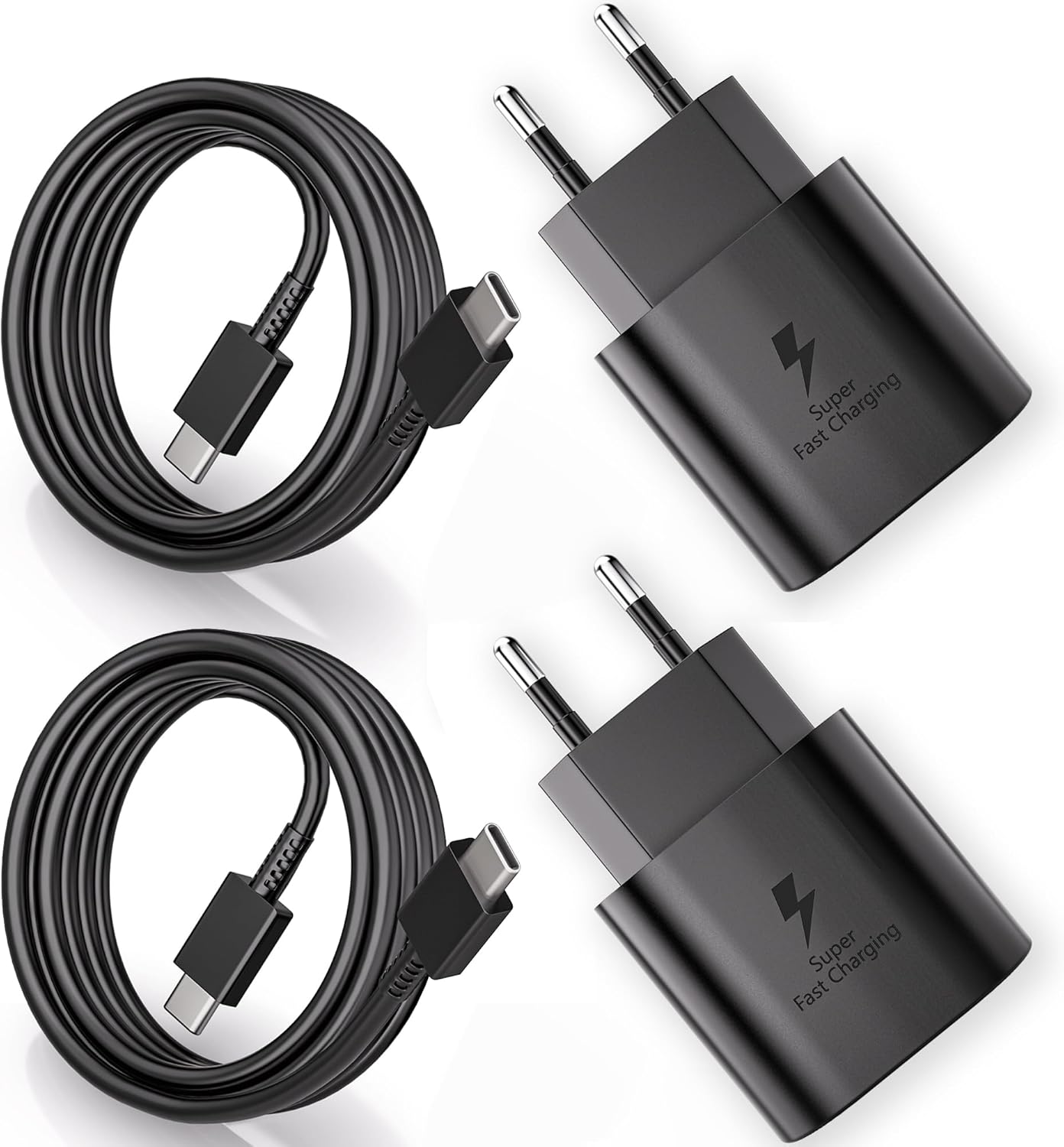 pack-2-chargeurs-rapide-25w-type-c-2-cables-usb-c-noir