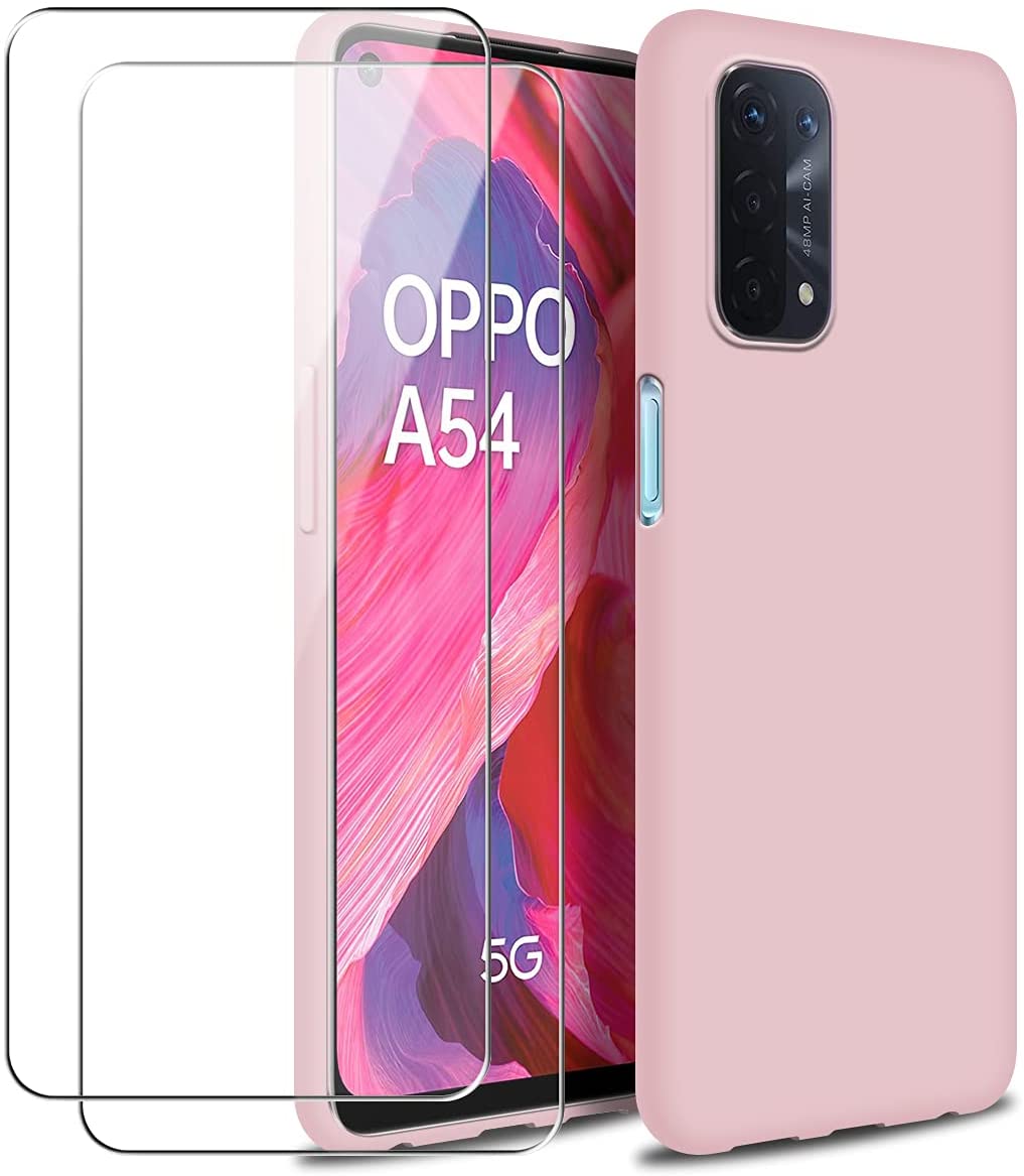 oppo-a745g-a54-pink-case-glassx2