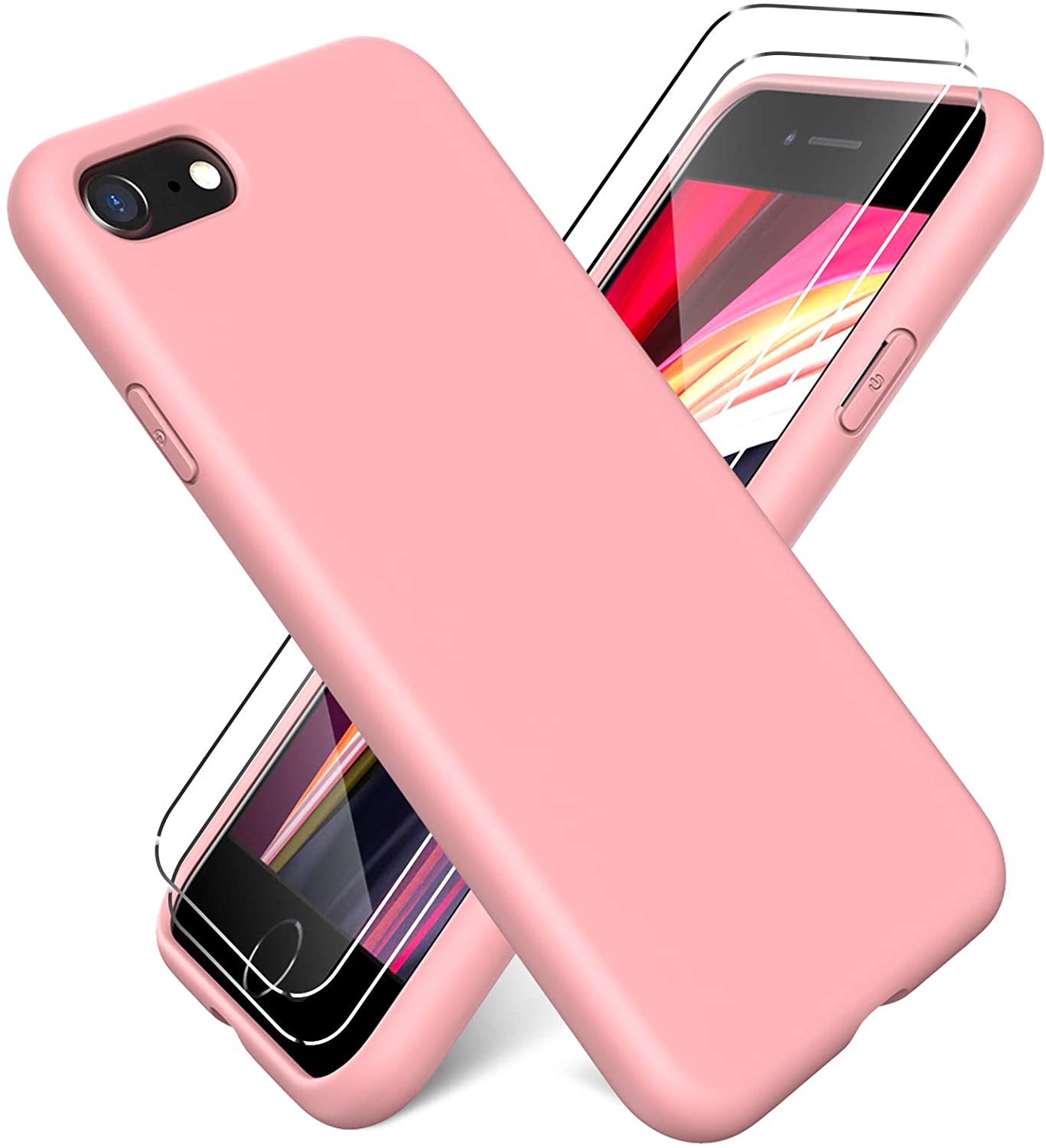 pour-iphone-se-2022-coque-rose-glass-x2