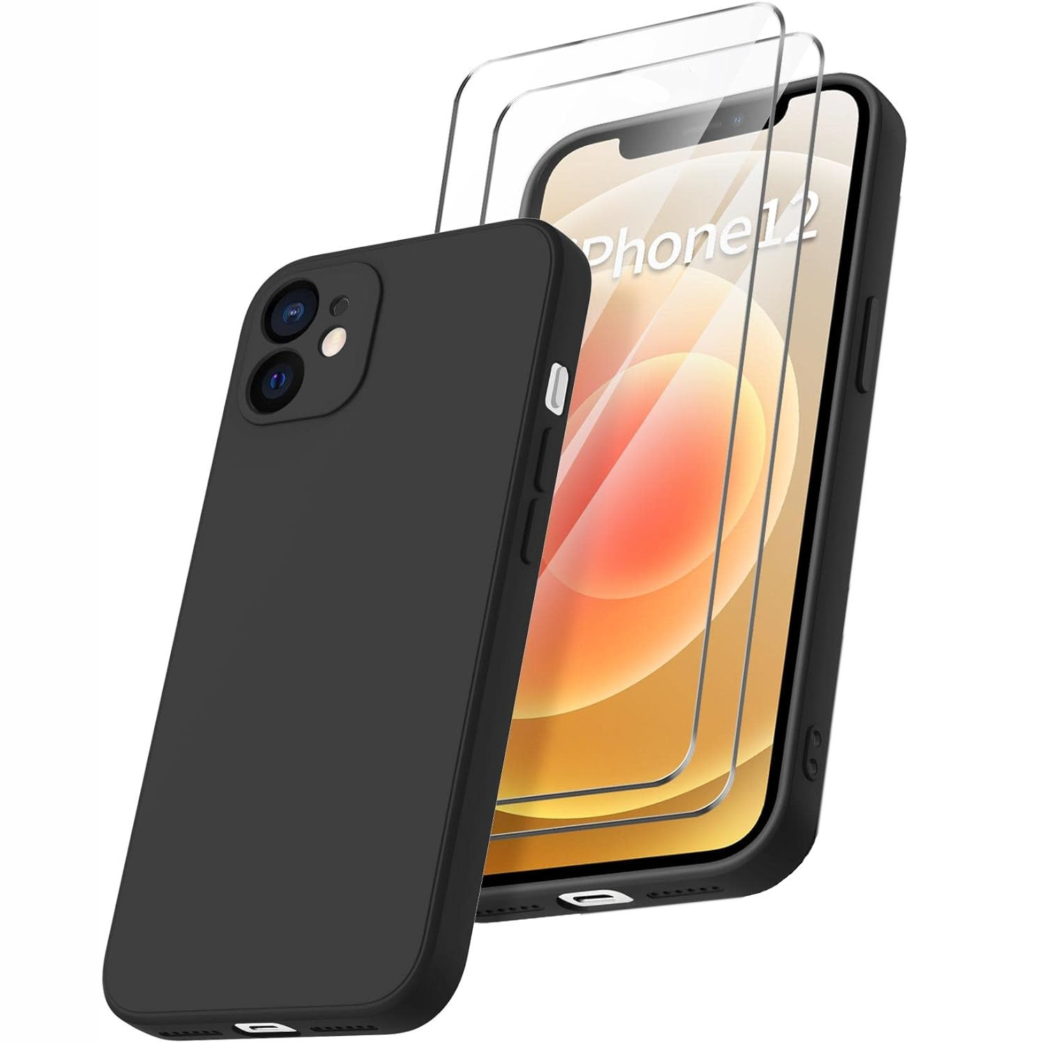 coque-silicone-noir-protection-ecran-x2-iphone-12-little-boutik