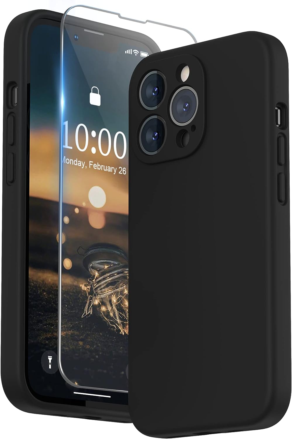 coque-noir-silicone-verre-iphone-13-pro-little-boutik