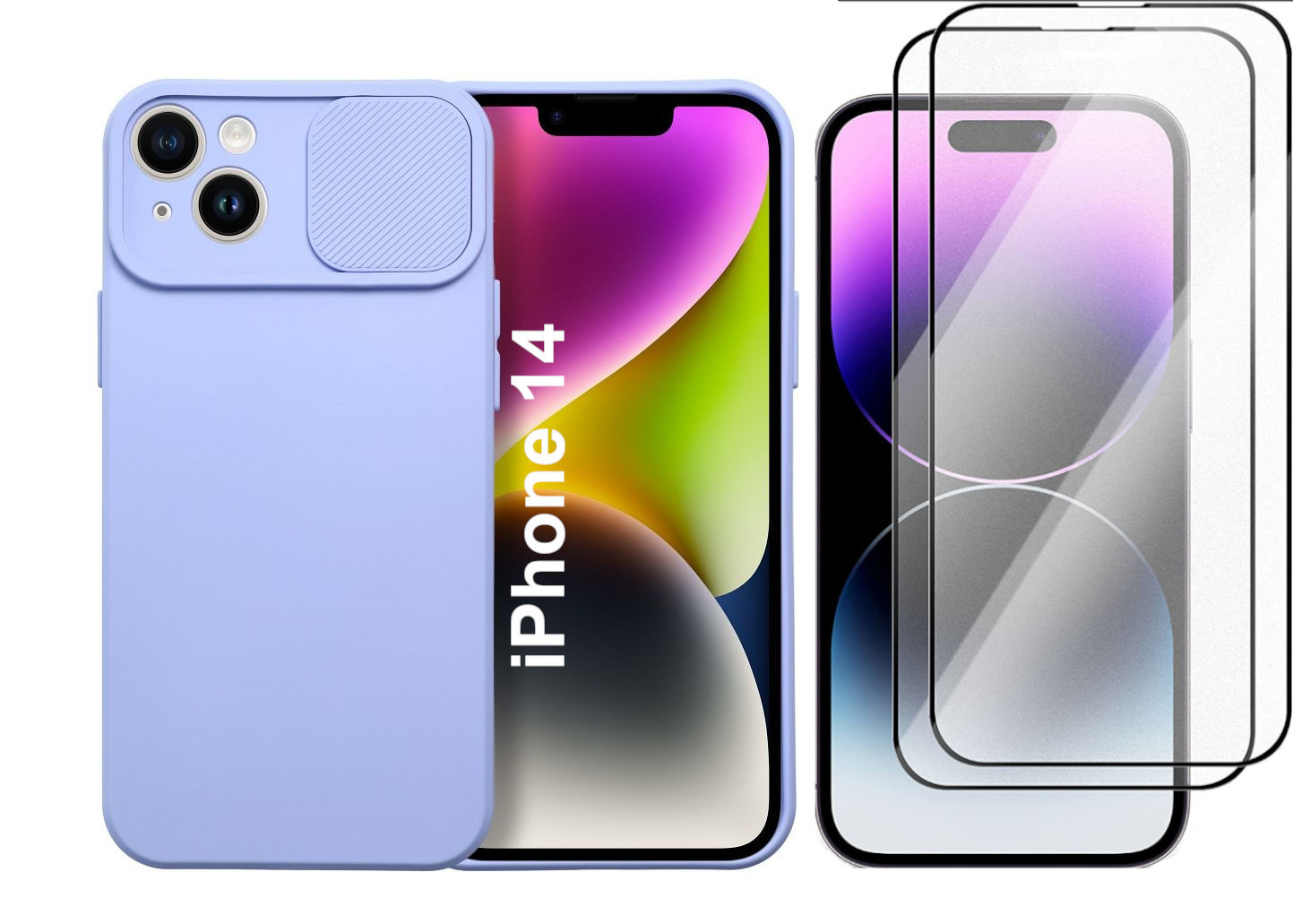 coque-slide-lavande-iphone-14-glass-x2-little-boutik