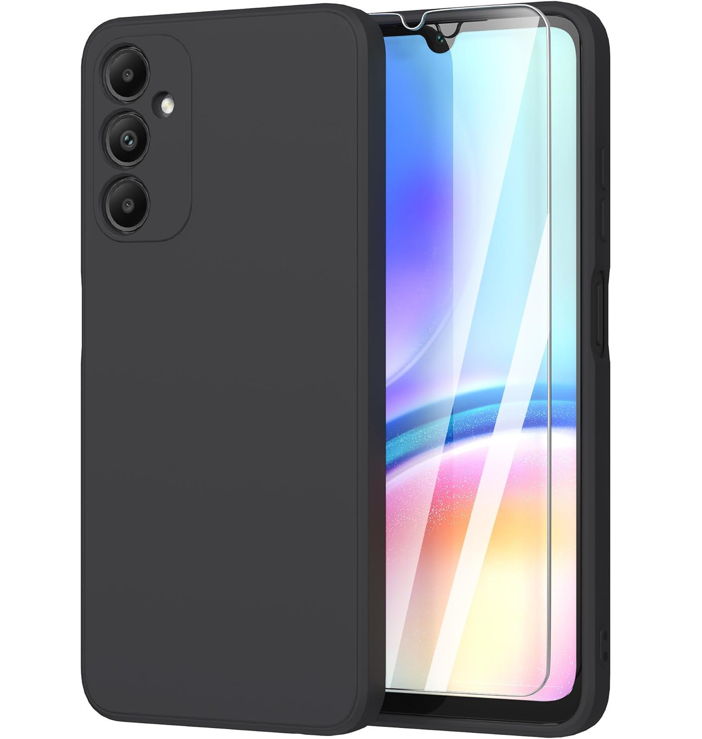 coque-silicone-noir-verre-trempe-pour-samsung-a05s-little-boutik