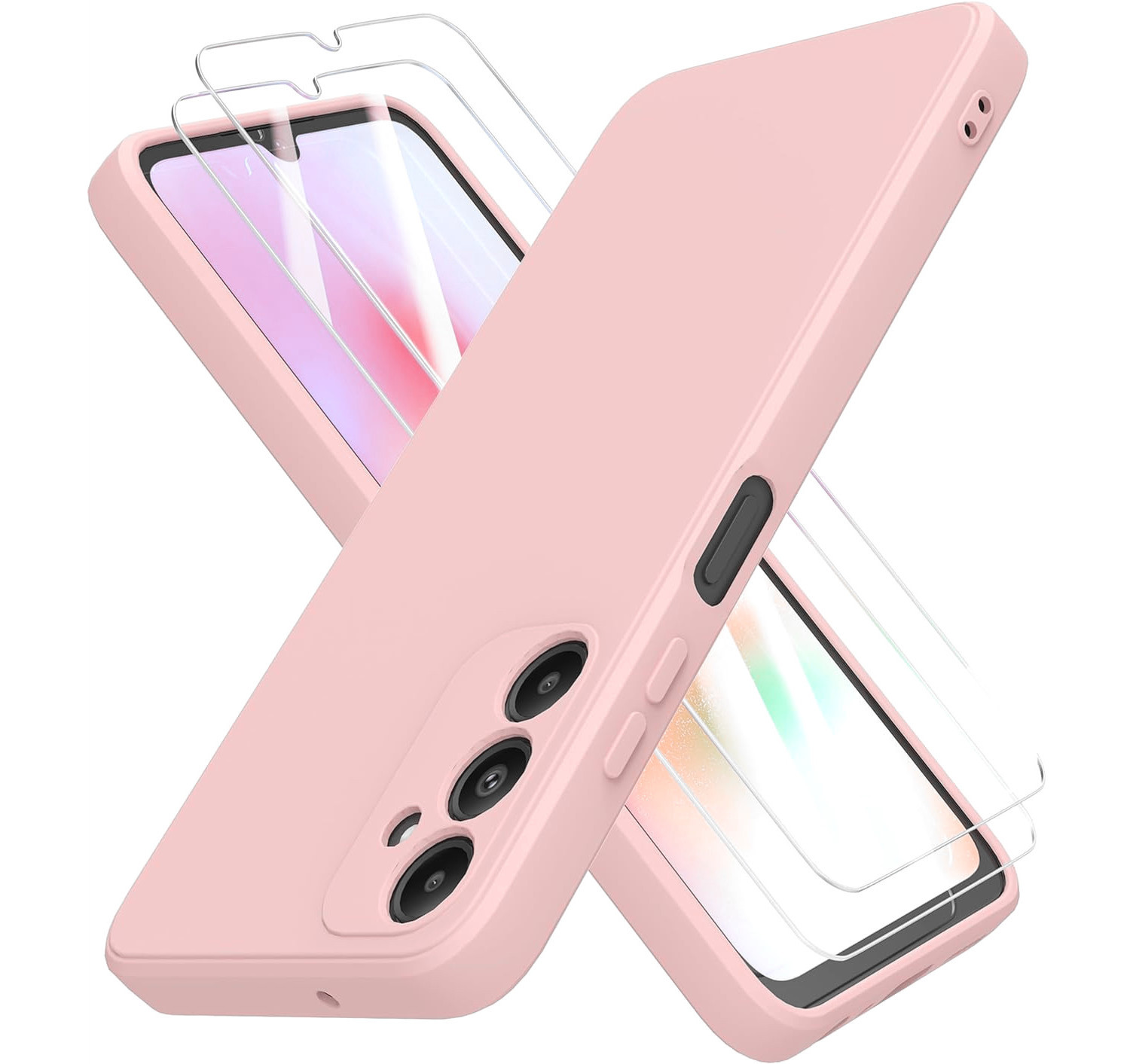 coque-silicone-rose-2x-verres-trempes-pour-samsung-a05s-little-boutik