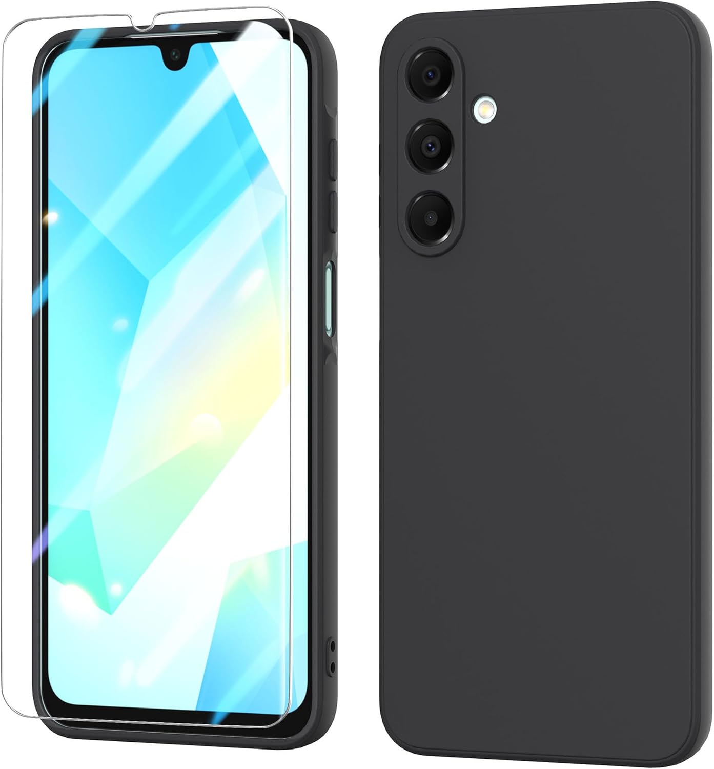 coque-silicone-noir-verre-trempe-pour-samsung-a16-little-boutik