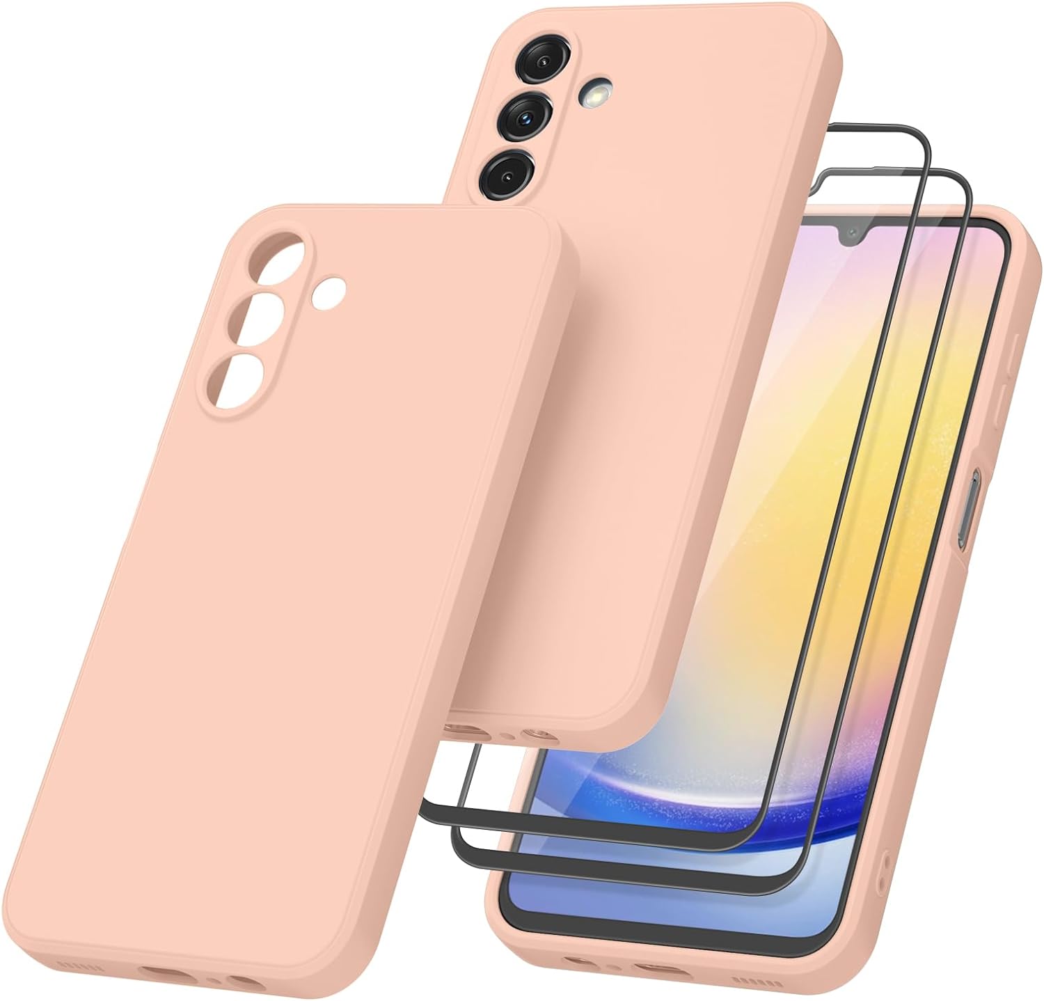 coque-silicone-rose-verres-trempes-x2-pour-samsung-a25-5g-little-boutik
