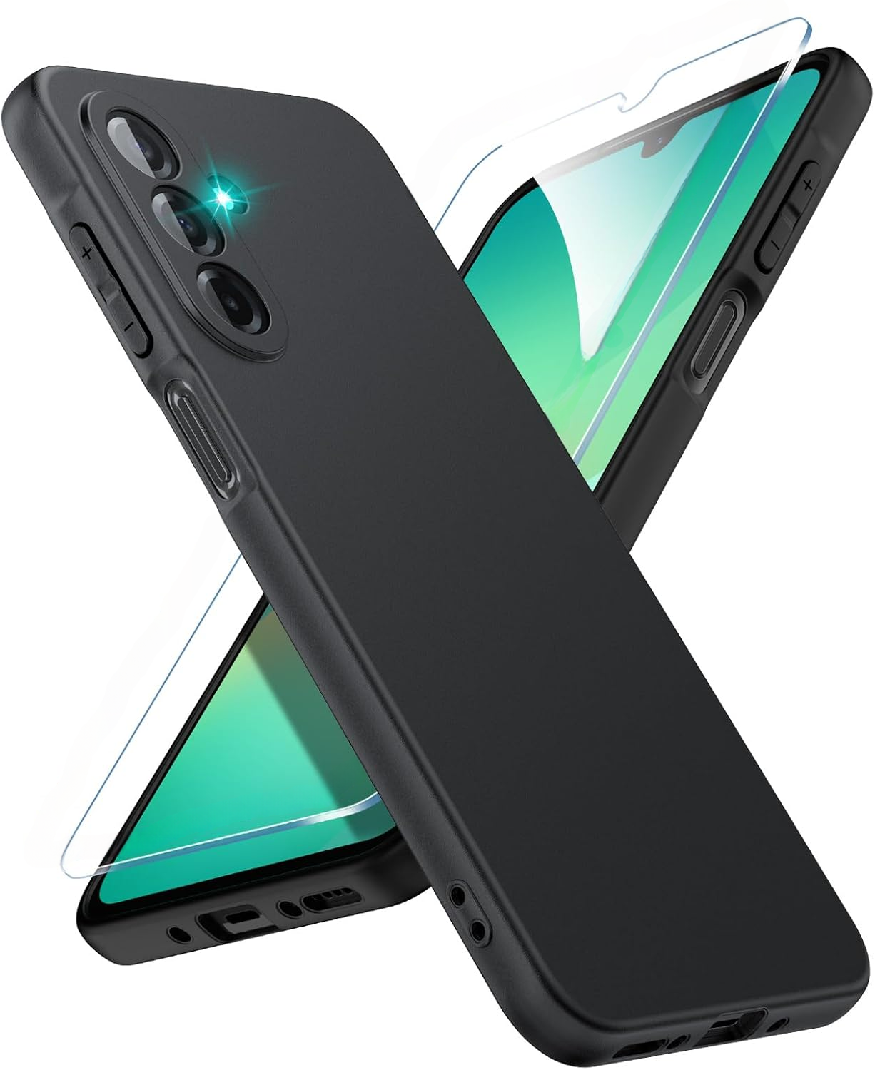 coque-silicone-noir-verre-trempe-pour-samsung-a26-little-boutik