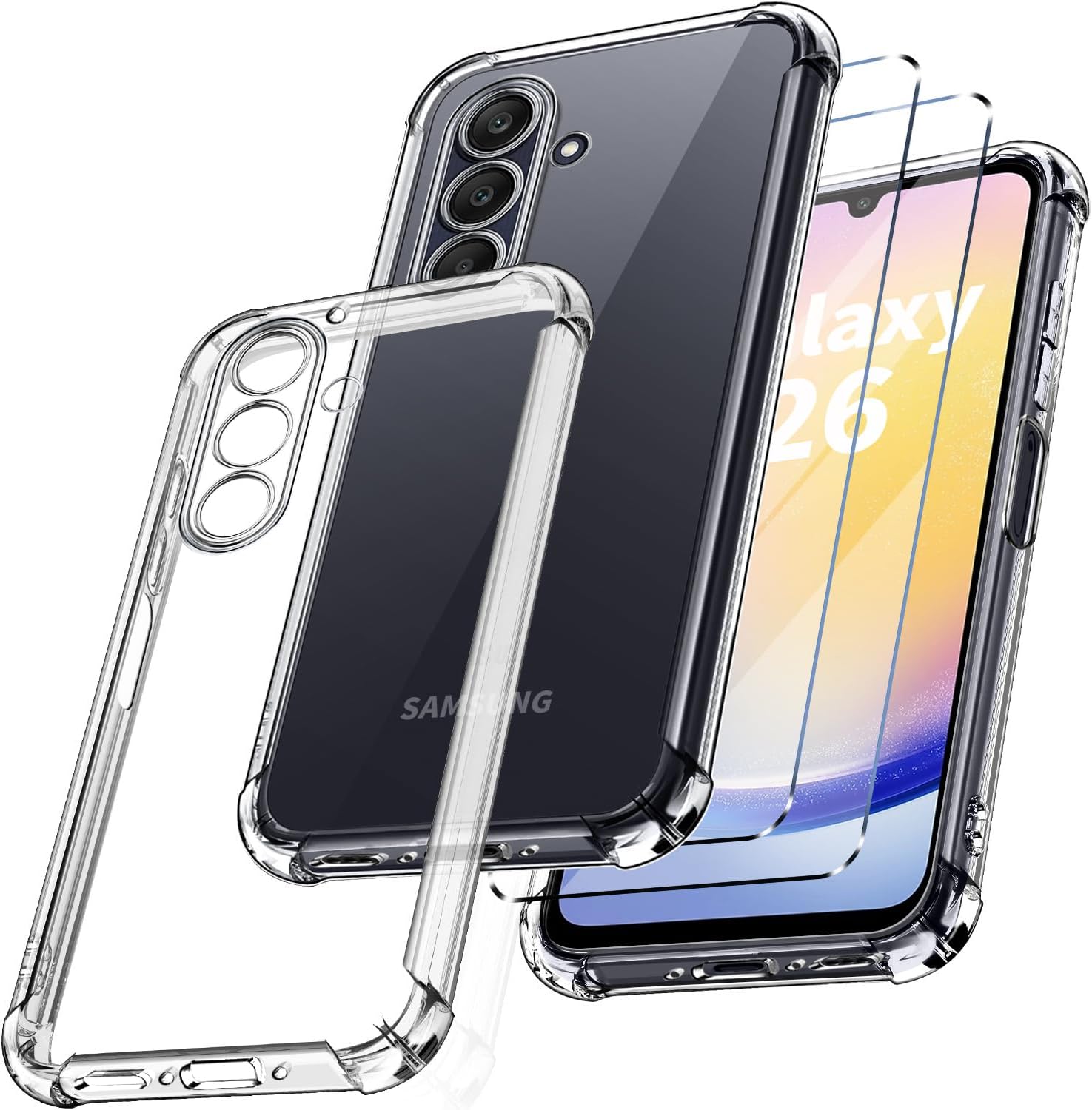 coque-silicone-transparente-4-coins-renforces-verre-trempe-pour-samsung-a26-little-boutik