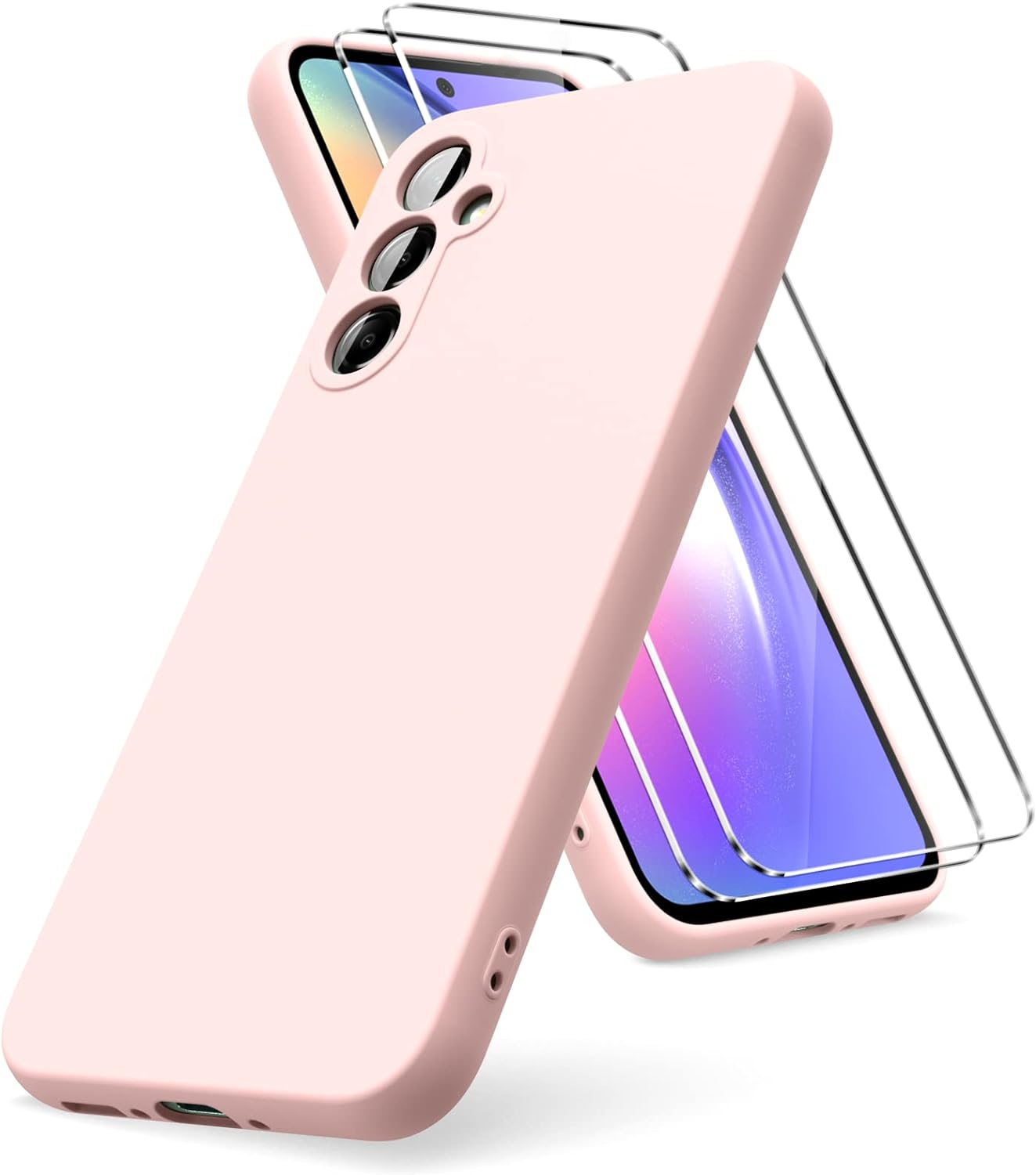 coque-rose-verre-protection-ecran-x2-samsung-galaxy-a54-little-boutik