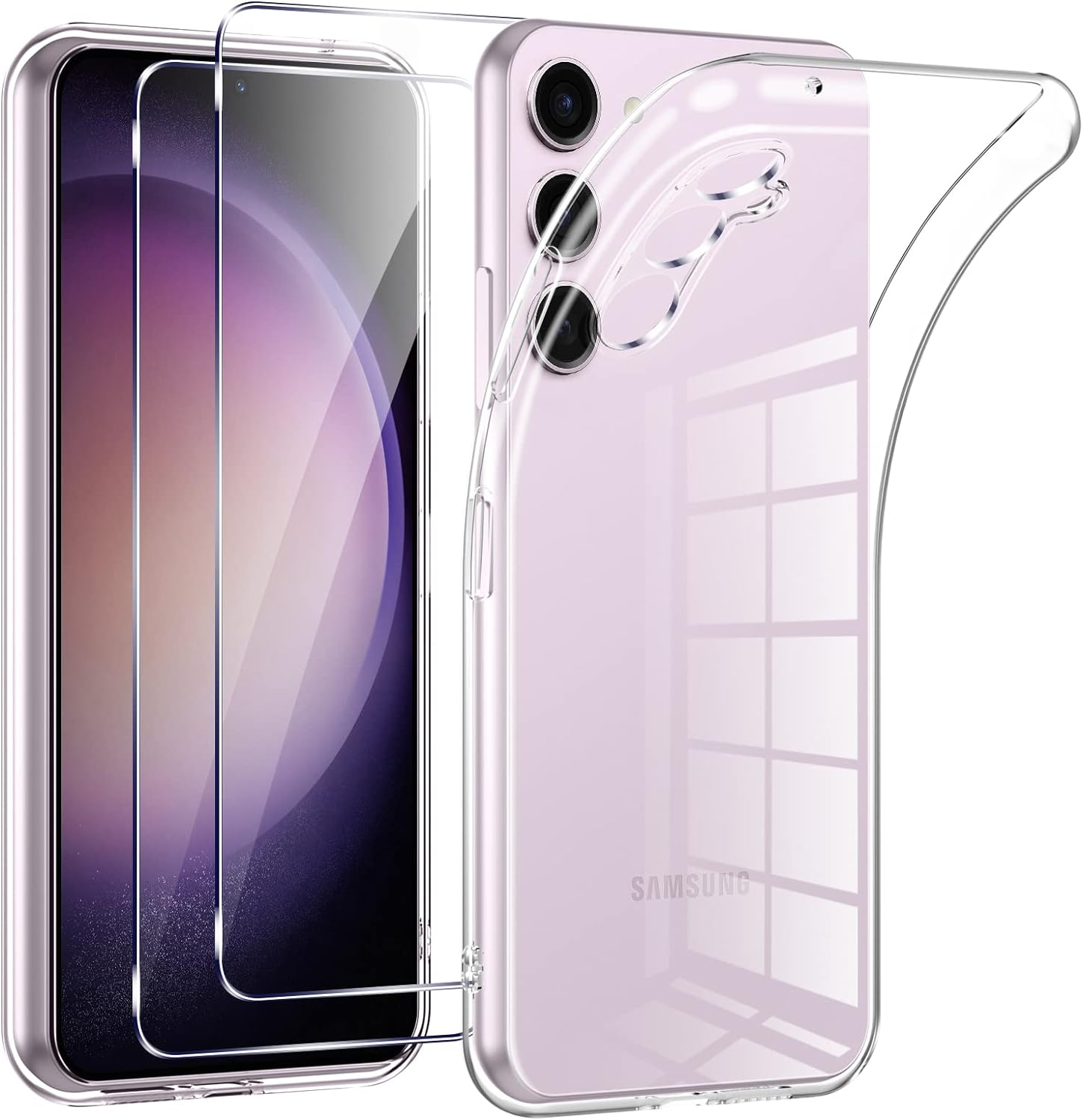 coque-transparente-silicone-verre-trempe-x2-samsung-s23-plus-little-boutik