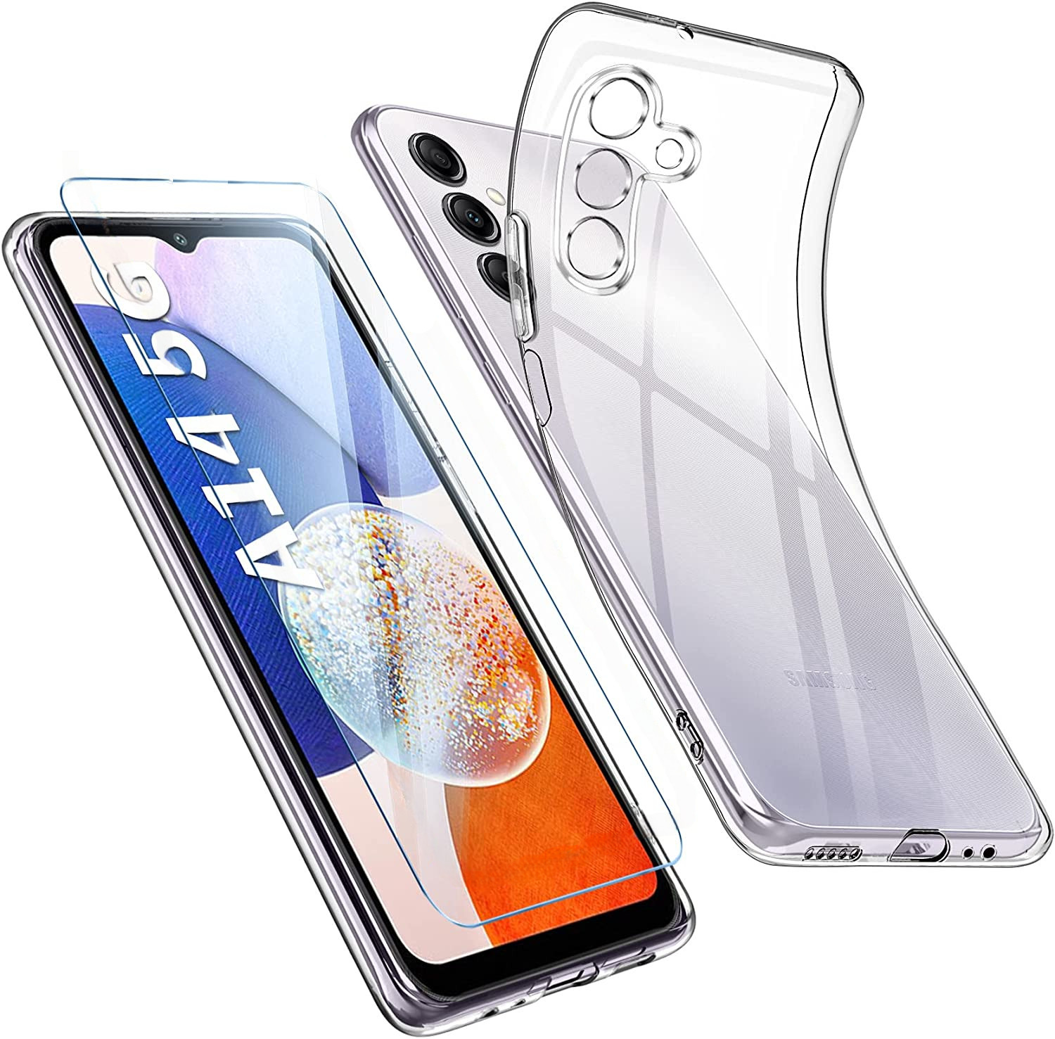 coque-silicone-transparente-glass-trempes-samsung-a14-little-boutik
