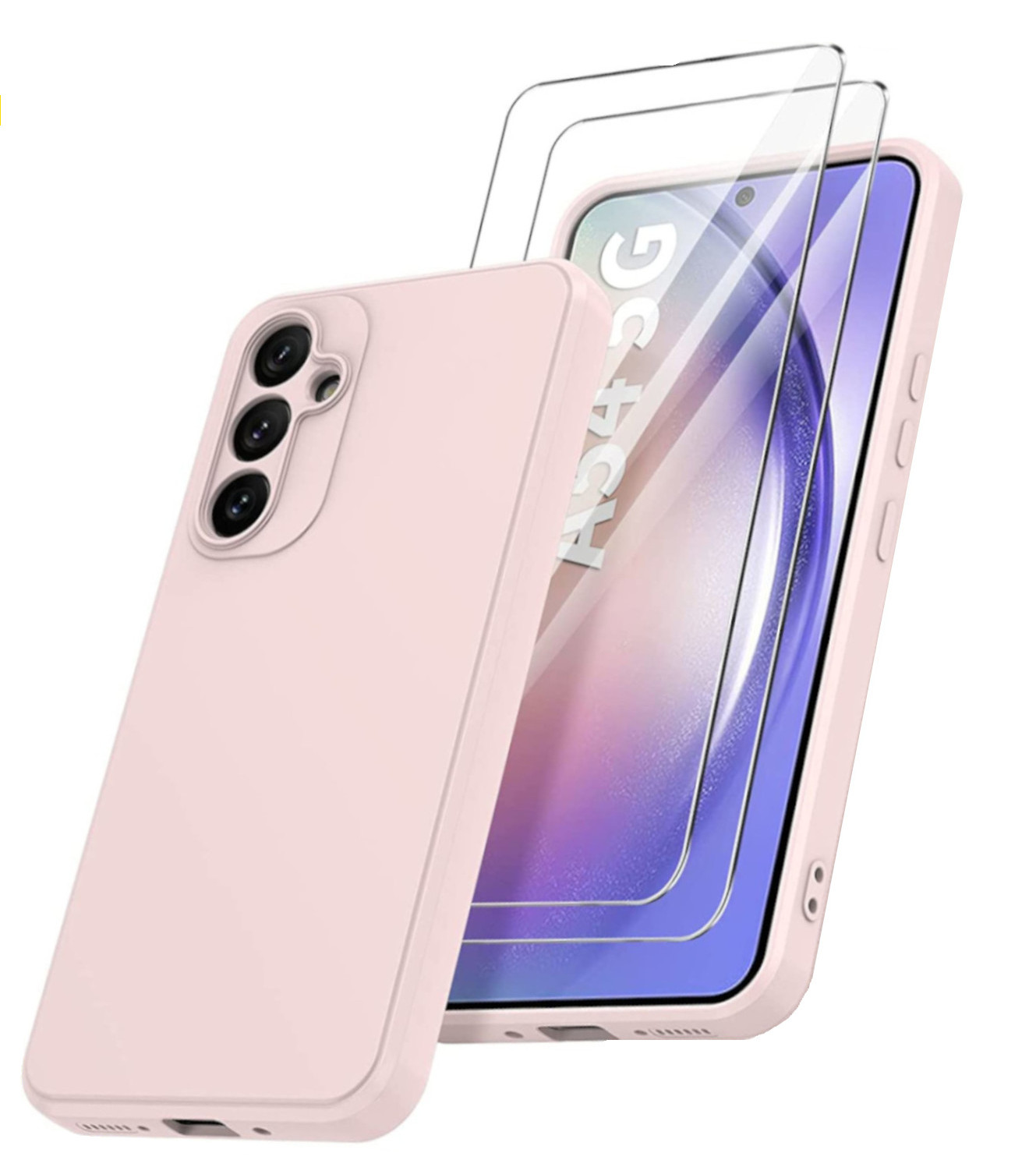 coque-silicone-rose-verres-trempes-x2-samsung-a54-little-boutik