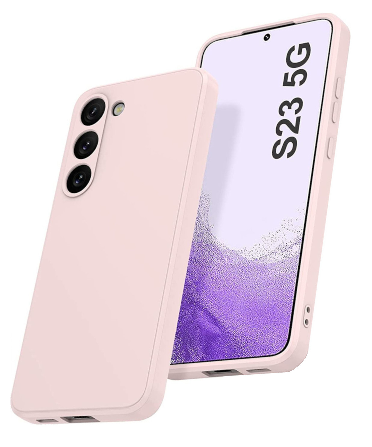 coque-pour-samsung-s23-silicone-rose