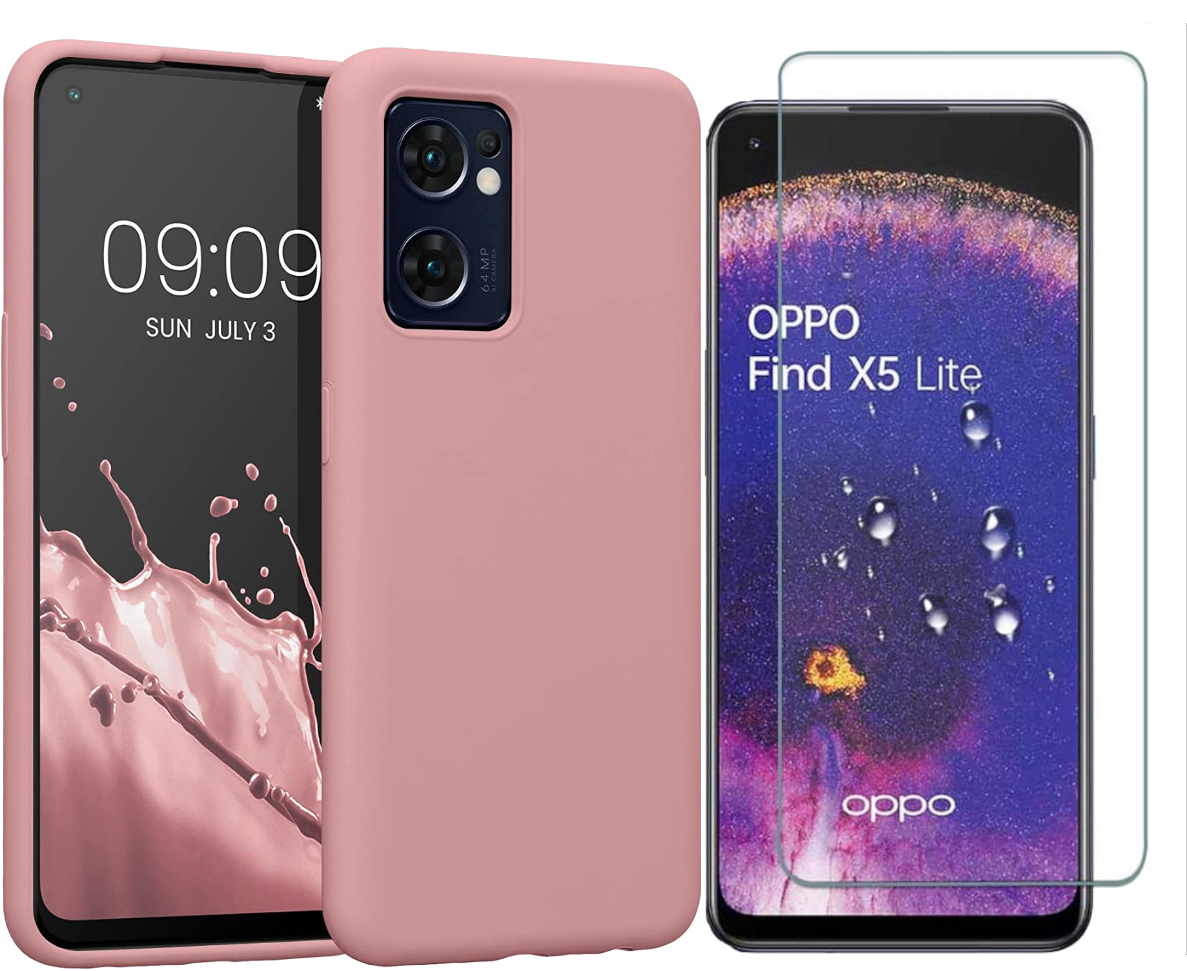 oppo-find-x5-lite-pink-case-glass