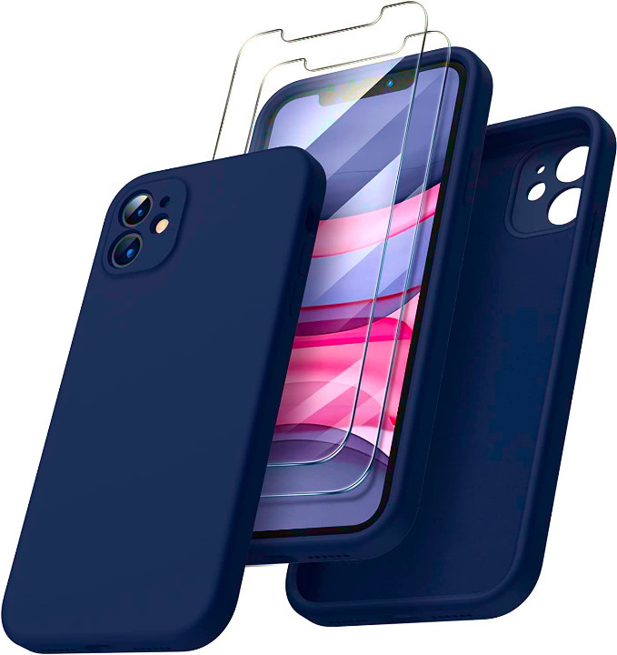 coque-bleu-nuit-iphone-11-protection-ecran-x2-little-boutik