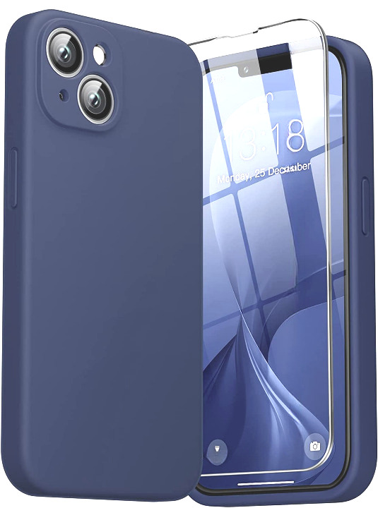 coque-bleu-nuit-iphone-14-protection-ecran-little-boutik