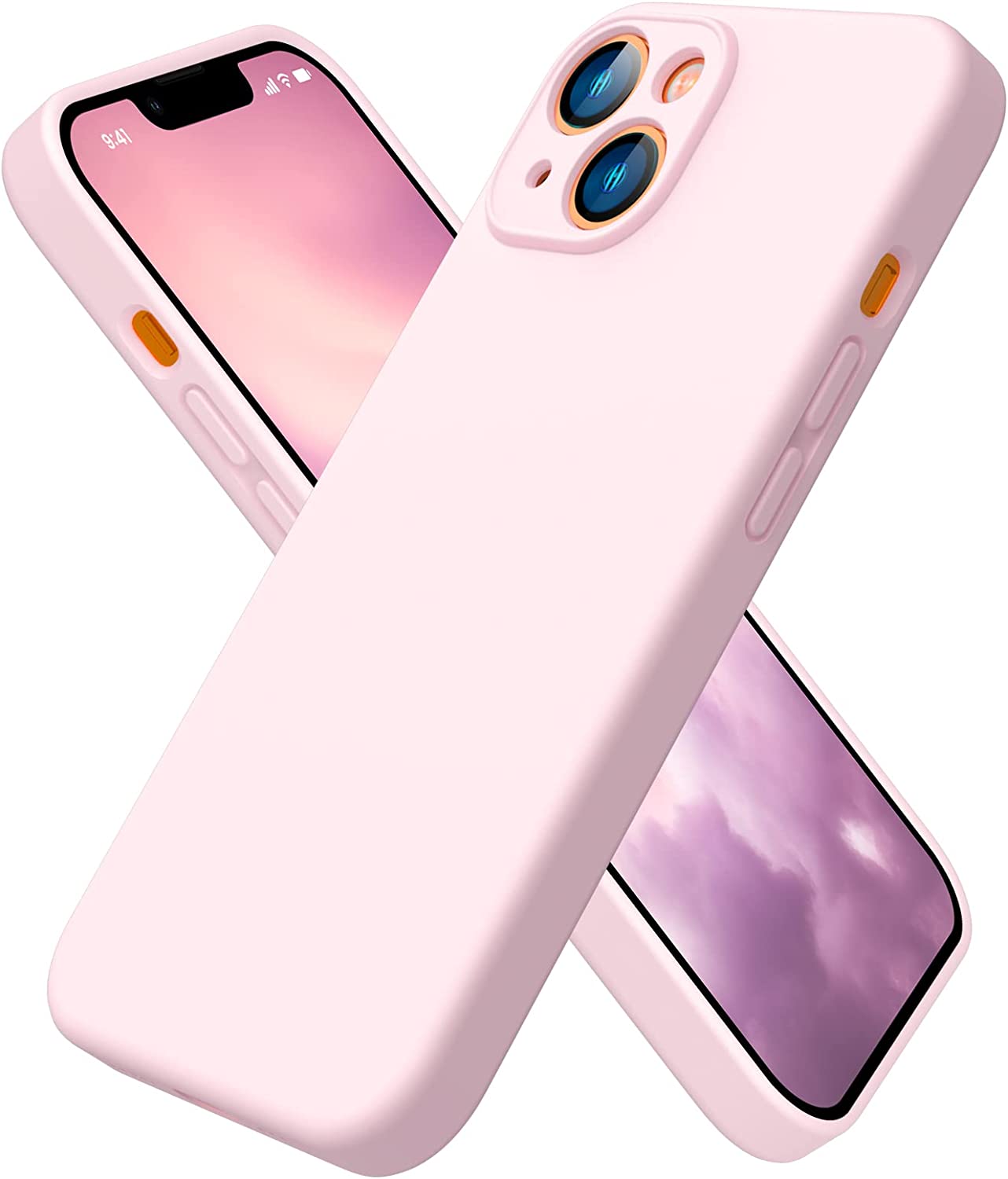 coque-silicone-iphone-14-rose-littleboutik