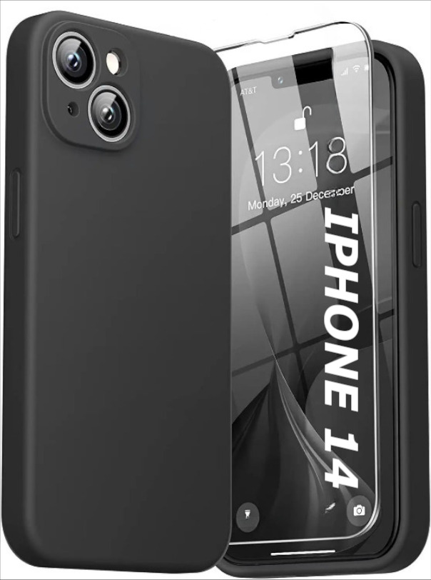 coque-silicone-iphone-14-noir-glass-littleboutik