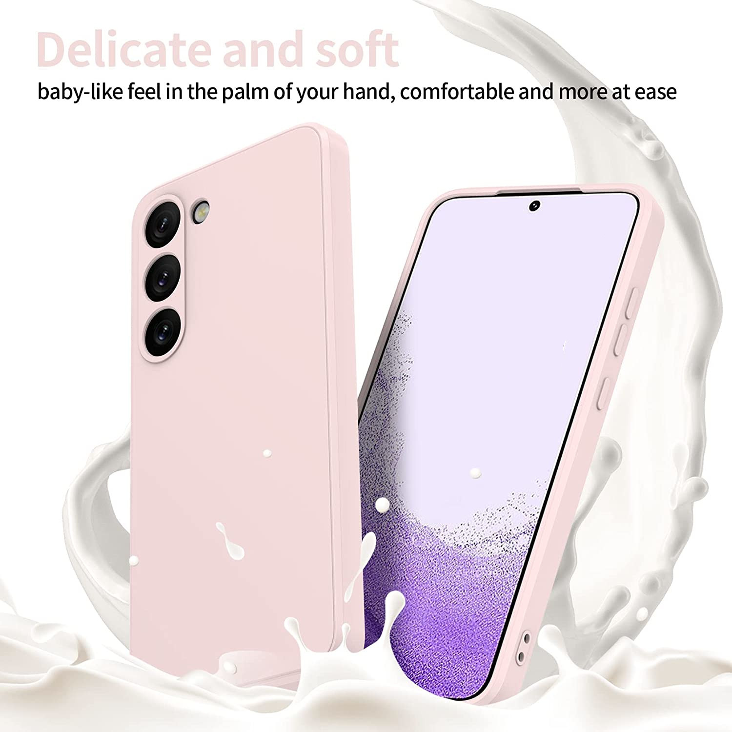 coque-pour-samsung-s23-plus-silicone-rose-pink