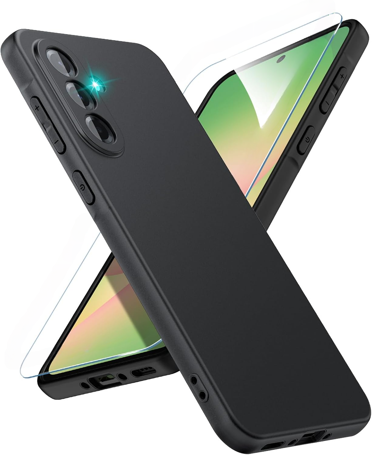 coque-silicone-noir-verre-trempe-pour-samsung-a56-little-boutik