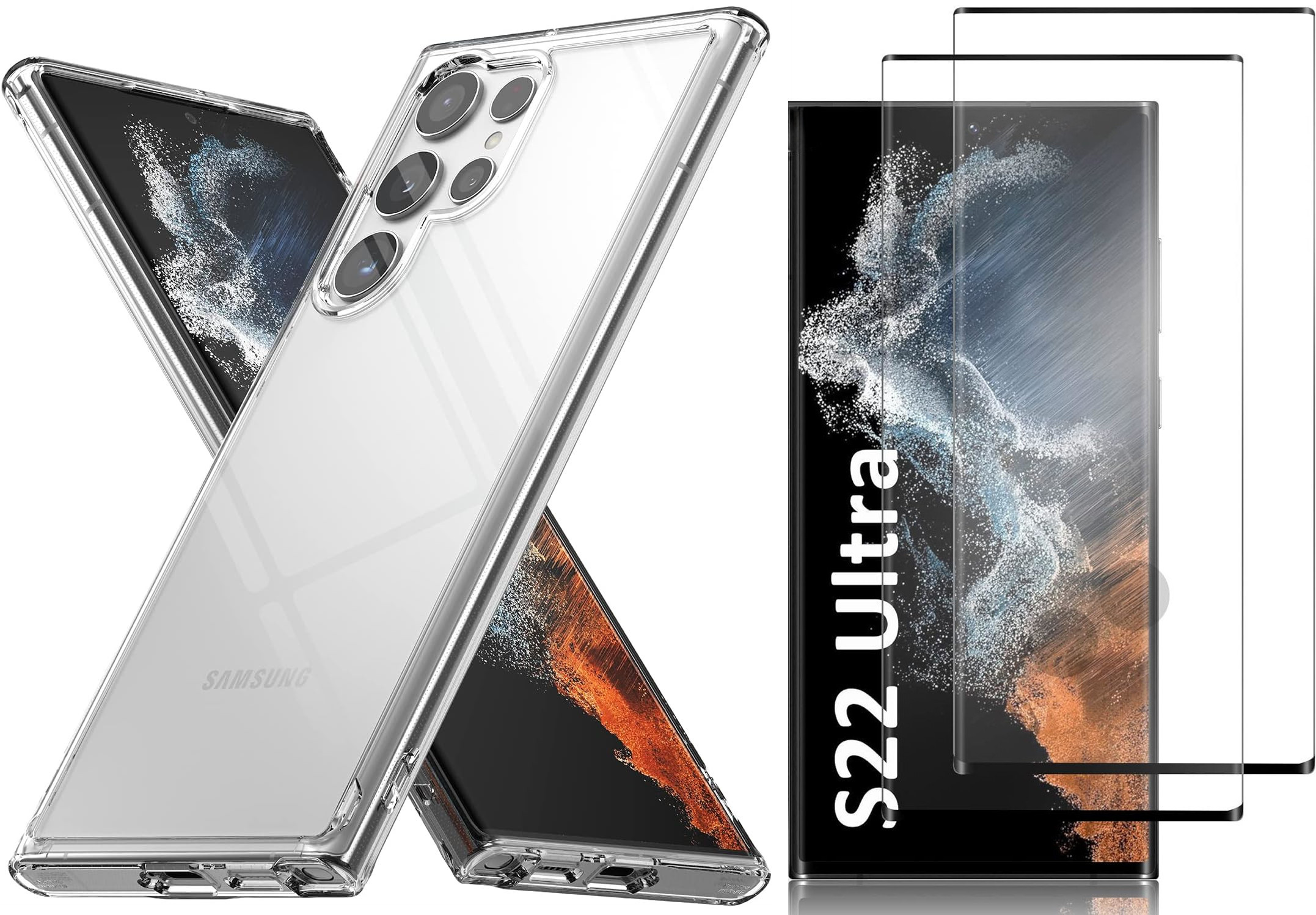 case-silicone-verre-trempe-x2-samsung-galaxy-s22-ultra-little-boutik