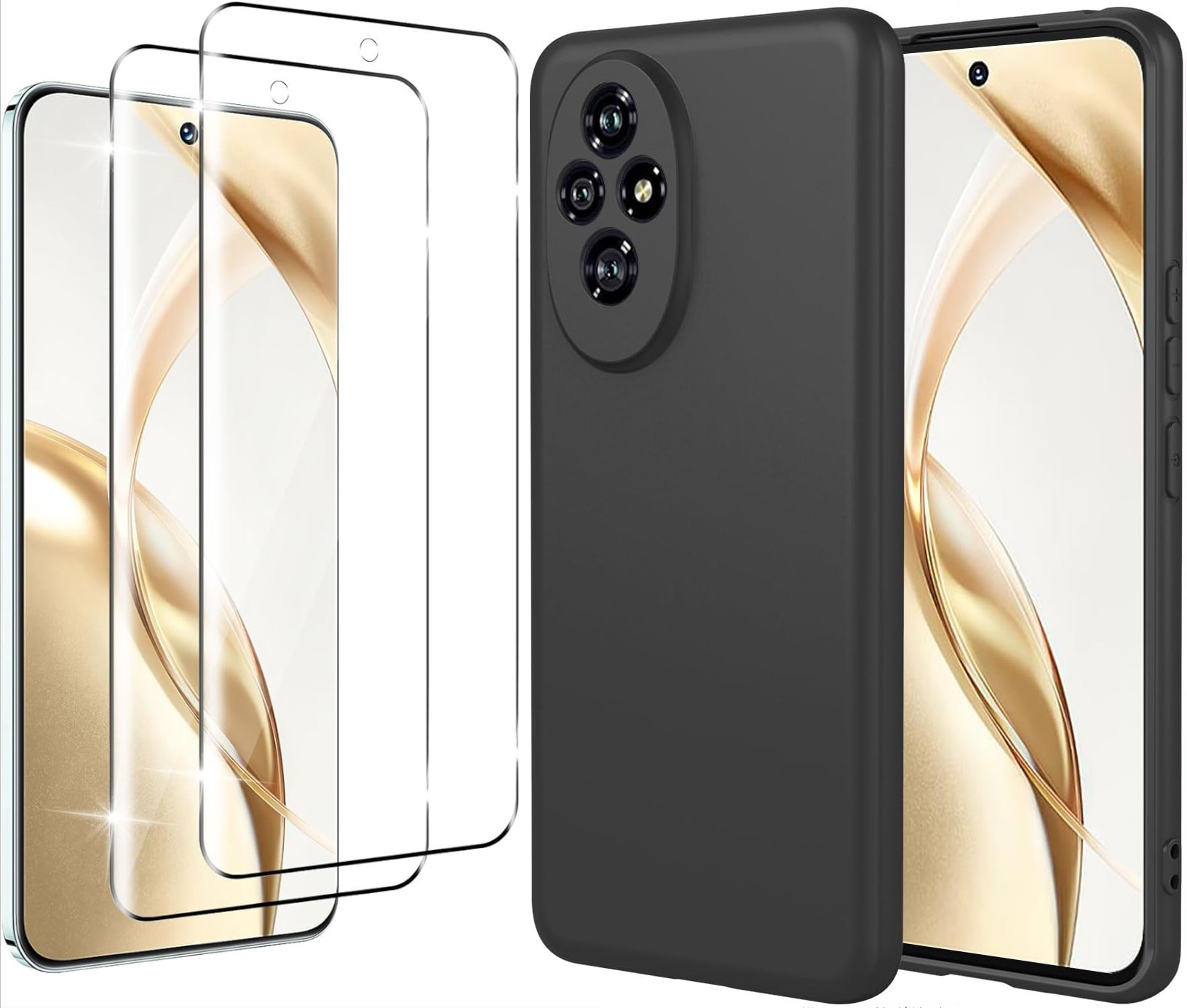 coque-noir-pour-honor-200-silicone-vitres-protection-x2-little-boutik