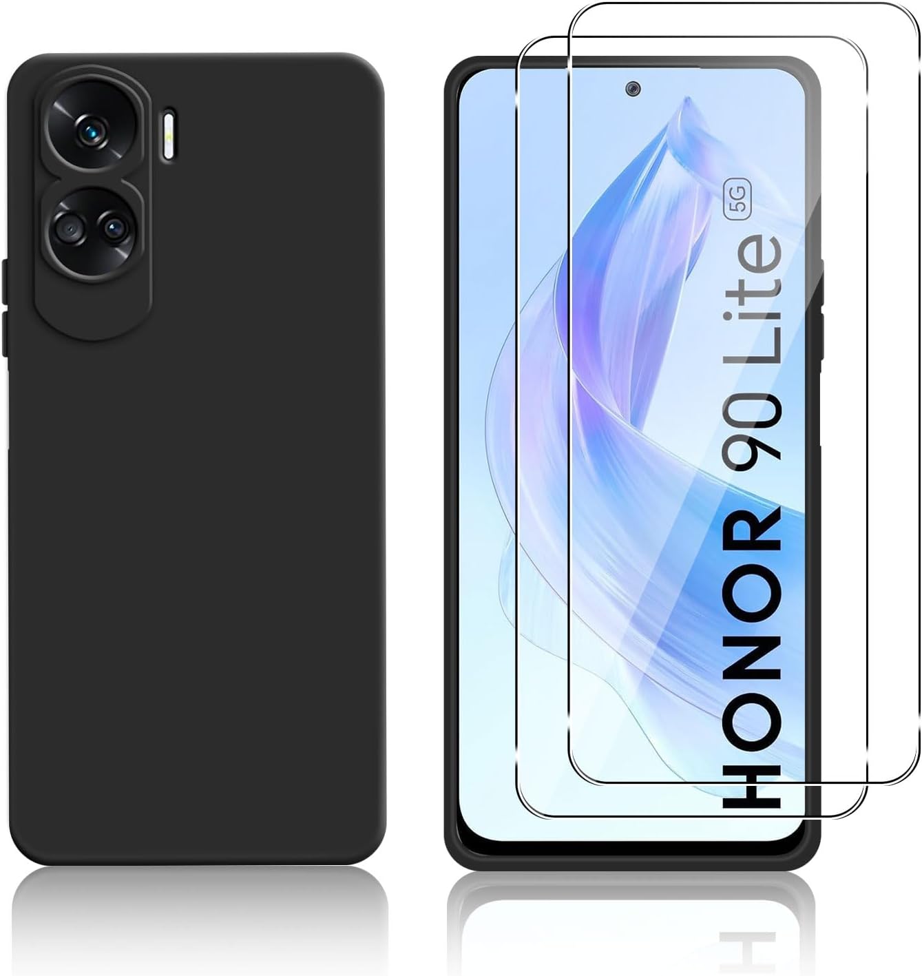 case-noir-glass-x2-pour-honor-90-lite-5g-little-boutik