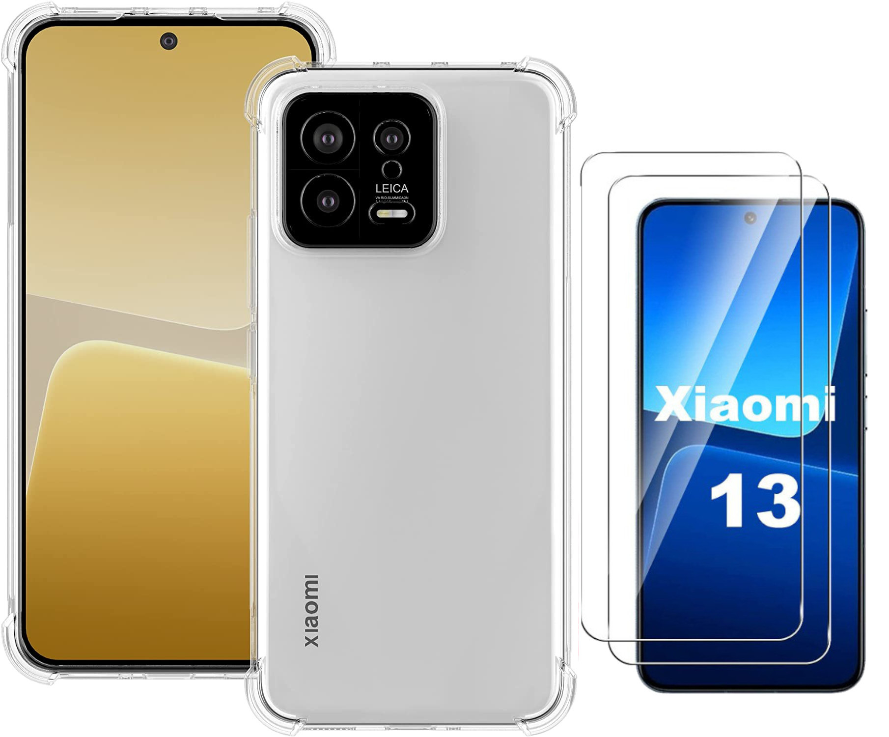 xiaomi-13-coque-4-coins-renforce-glass-protection-ecran-x2-little-boutik