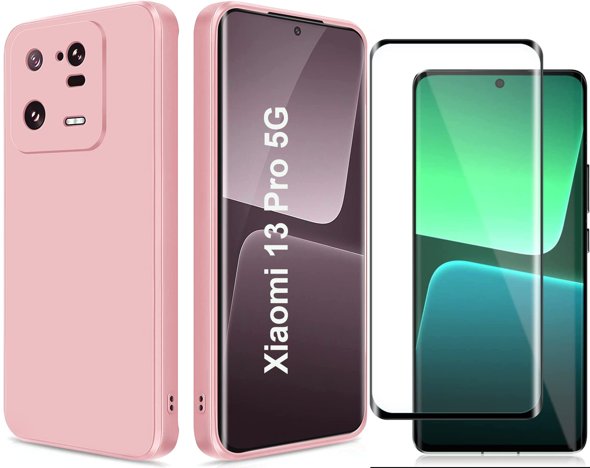 coque-rose-verre-trempe-xiaomi-13-pro-5g-little-boutik