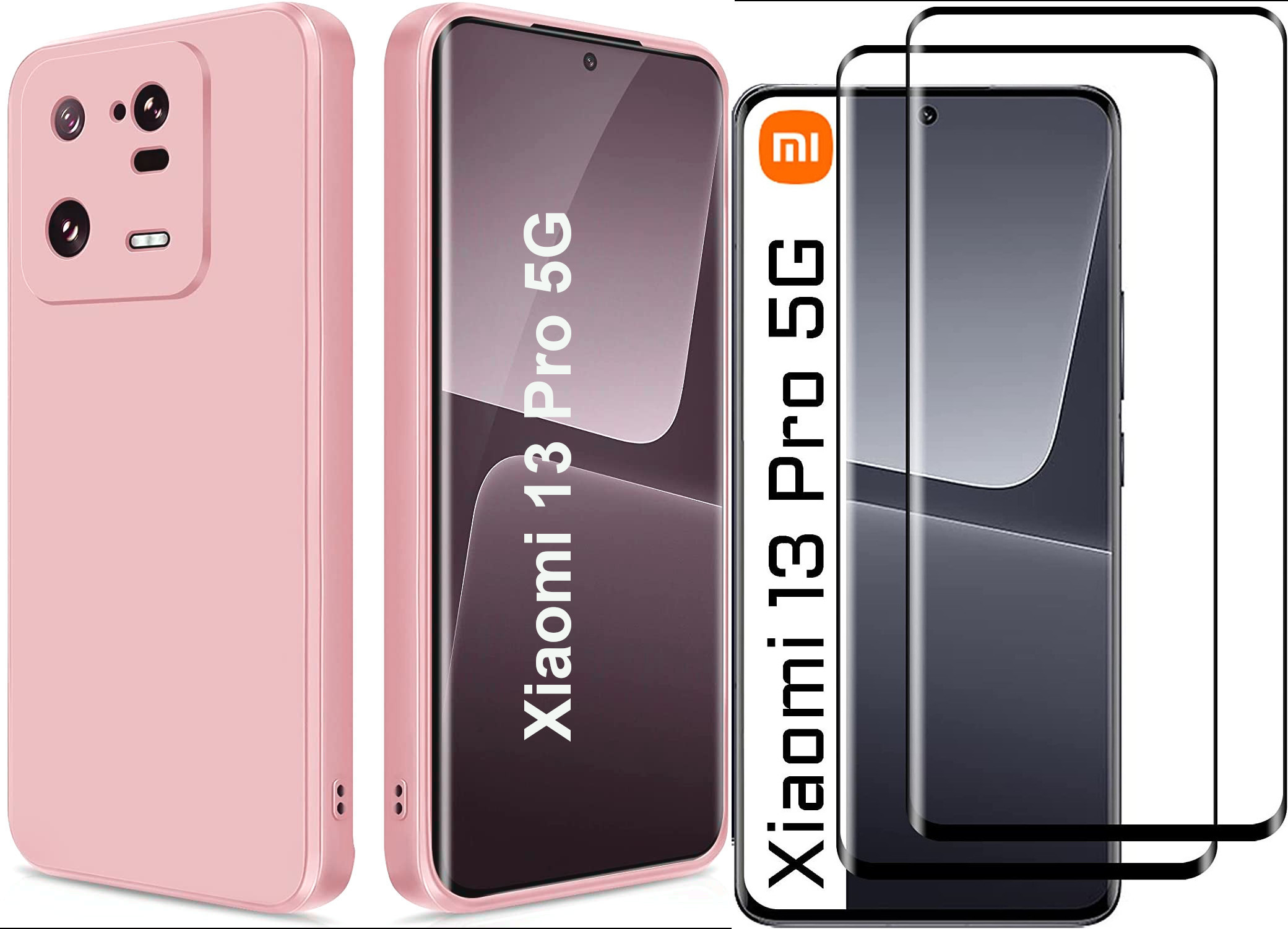 coque-rose-protection-ecran-x2-xiaomi-13-pro-5g-little-boutik