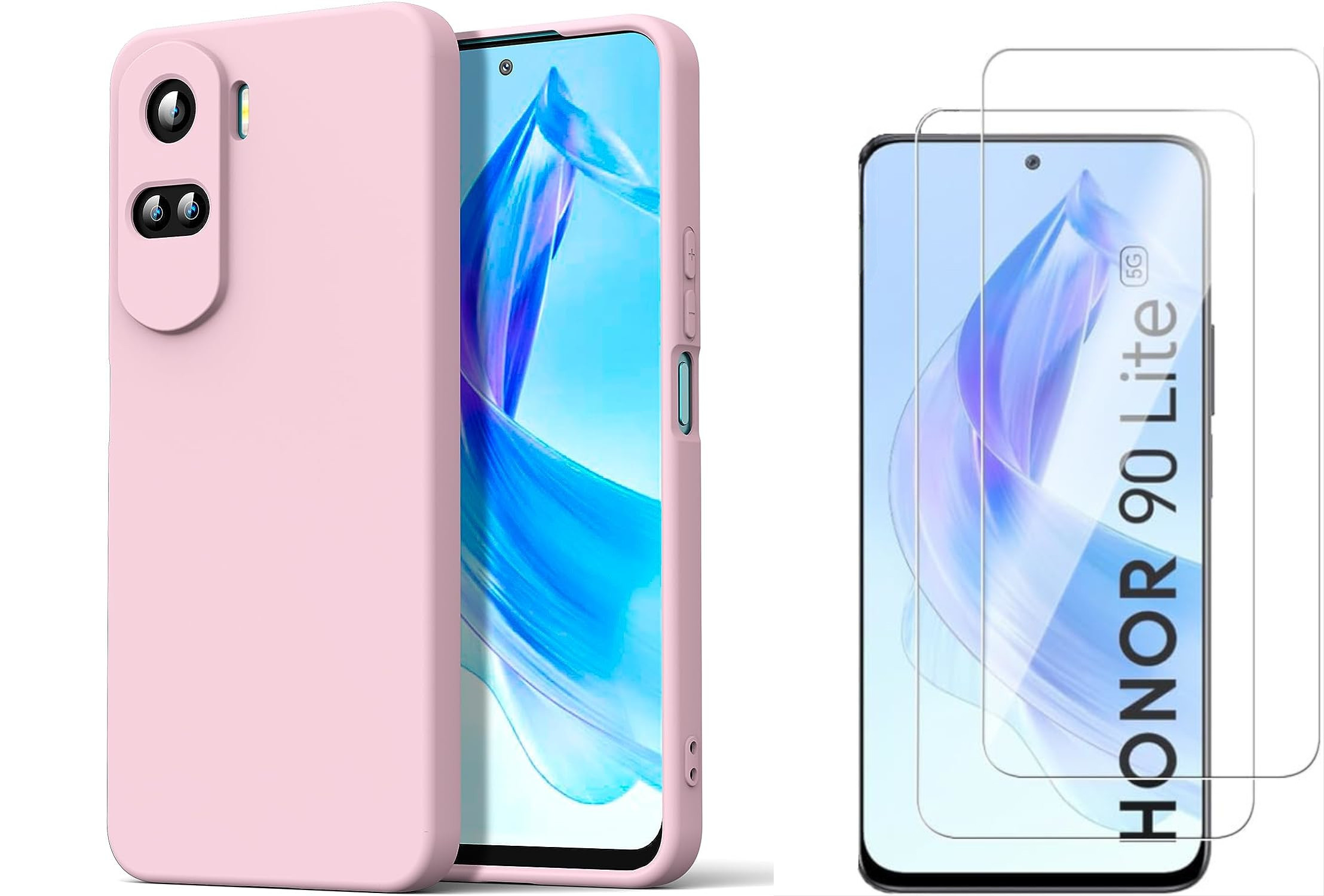 coque-rose-verre-trempe-x2-honor-90-lite-little-boutik