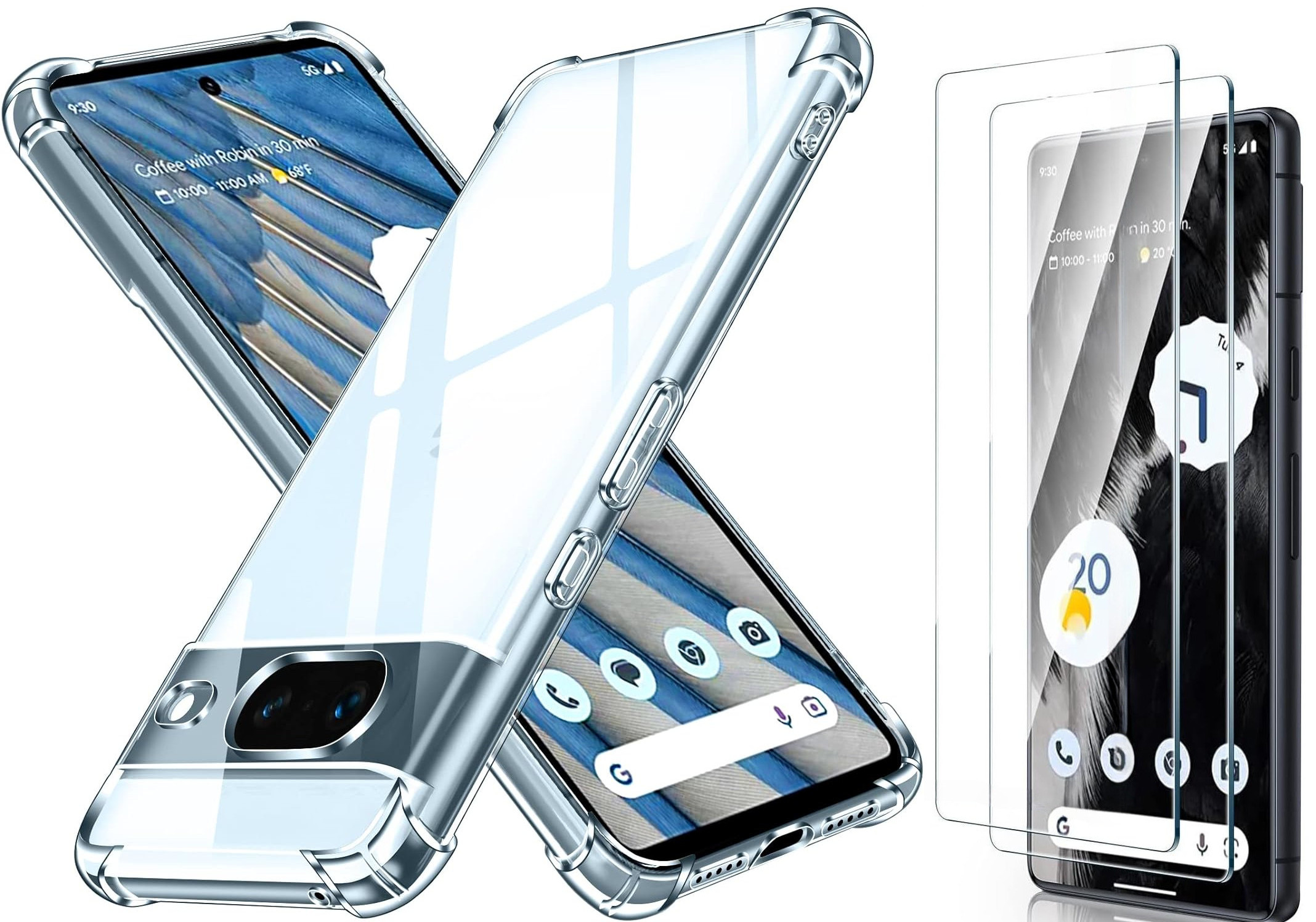 coque-transparente-antichoc-silicone-verre-trempe-x2-google-pixel-8-little-boutik