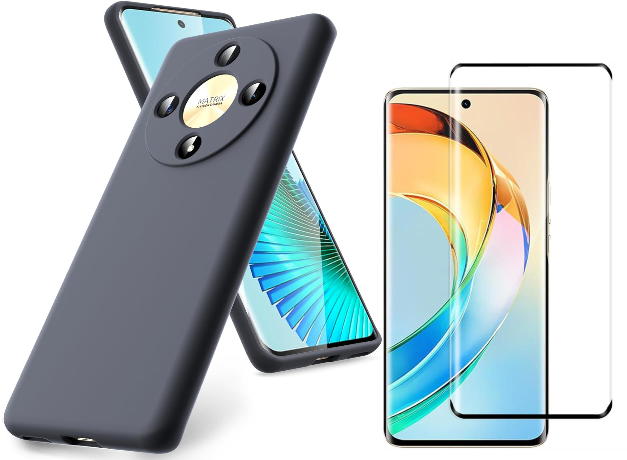 coque-silicone-noir-verre-trempe-pour-honor-magic-6-lite-little-boutik